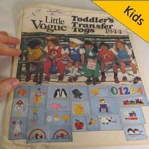 Vogue 1844 Clothing Pattern Toddler 1 Jumper, Bloomers, Blouse, Shirt, Jumpsuit